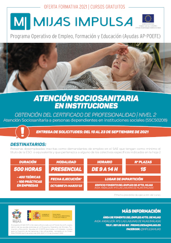 curso atención sociosanitaria mijas impulsa poefe