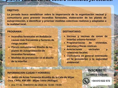 El Ayuntamiento de Mijas organiza un taller medioambiental para aprender cómo actuar para prevenir un incendio forestal