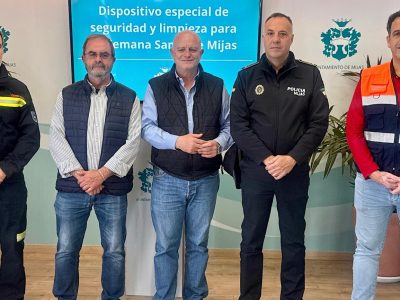 Mijas refuerza seguridad, movilidad y limpieza con un dispositivo especial para la Semana Santa y autobús lanzadera