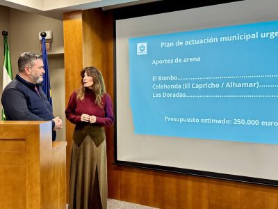 Mijas ejecutará en las playas afectadas por los temporales un plan urgente de aporte de arena antes del inicio de la Semana Santa   