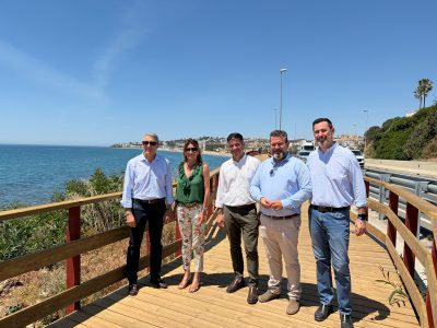Mijas avanza en la culminación de la Senda Litoral con la puesta en servicio del tramo La Cala-El Sheriff, de 700 metros de longitud