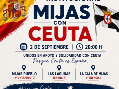 Mijas se suma a los actos institucionales de apoyo a Ceuta convocados por la Federación Española de Municipios y Provincias el día 2
