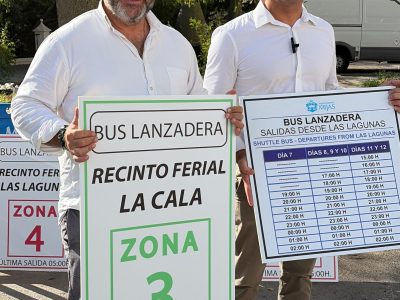 El Ayuntamiento de Mijas activará el servicio de lanzaderas para la feria desde Osunillas, La Cala, Las Lagunas y la cantera del pueblo